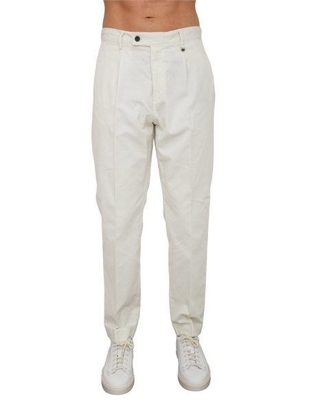 pantaloni uomo antony morato in misto lino e cotone burro mmtr00783fa900143