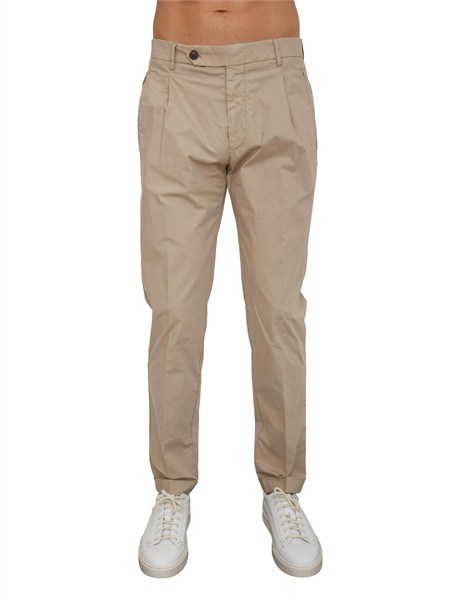 pantaloni uomo berwich in cotone e tencel beige retrolong gdts0465x
