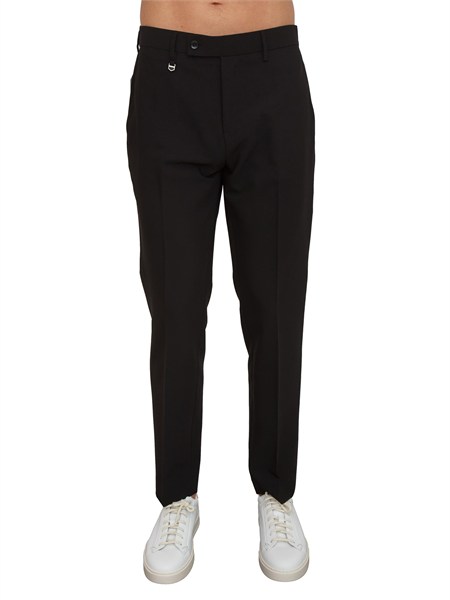 pantaloni uomo cora in misto viscosa neri mmts00066fa600255