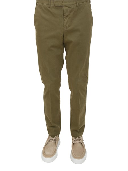 pantaloni uomo pt torino in gabardina di cotone verde sd78atmaz00cl1