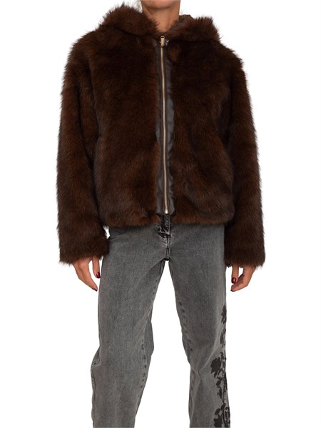 pelliccia blugirl in faux fur marrone rf5240e1094