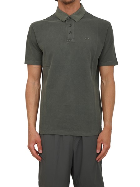 polo armani exchange uomo in cotone verde xm000509af13055