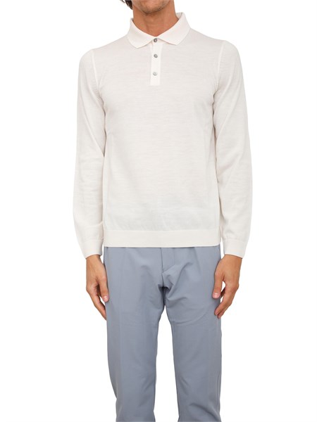 polo boss uomo in lana vergine avorio lancione50476355