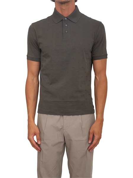 polo emporio armani uomo in cotone verde em004912af10762
