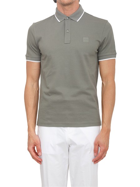 polo passerti boss uomo in pique di cotone verde passertip50507699