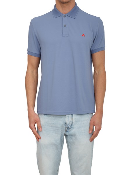 polo peuterey uomo in piquet di nylon azzurro peu5469plantago02