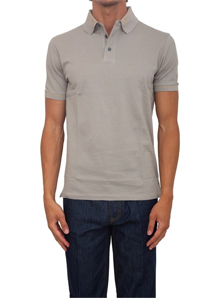 polo uomo emporio armani in cotone grigio con profili em005798af12955