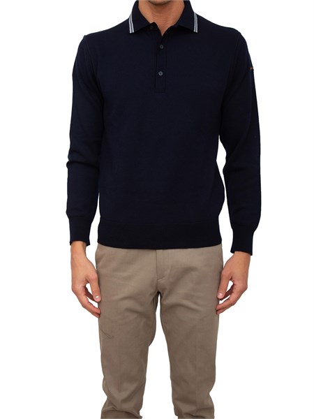 polo uomo paulandshark blu 14311114