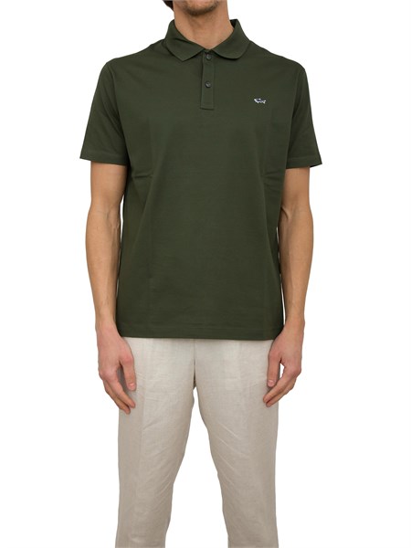 polo uomo paulandshark verde c0p1013