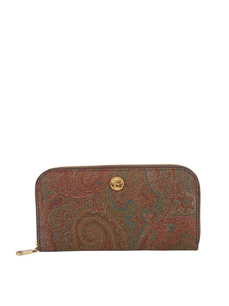 portafoglio zip around etro donna in tessuto paisley wp2d0006aa027