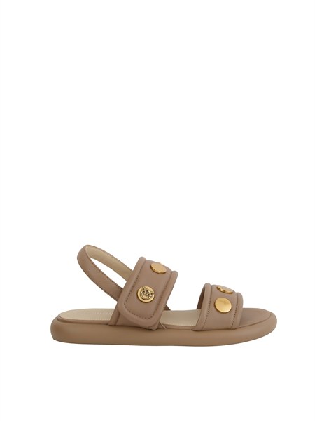 sandali bassi fiona pinko in pelle taupe fiona01sd0521p003