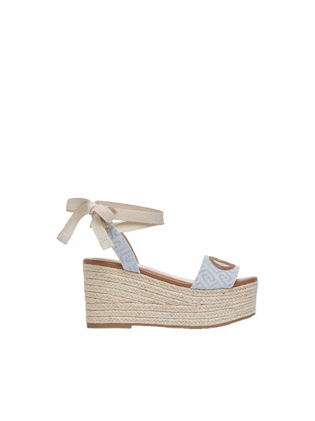 sandali zeppa liu jo denim jacquard sa6085tx523