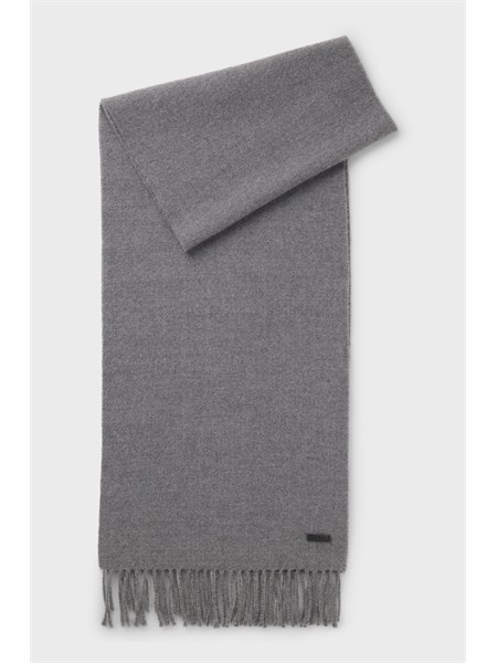 sciarpa boss uomo in calda lana grigia naster 3518050517218