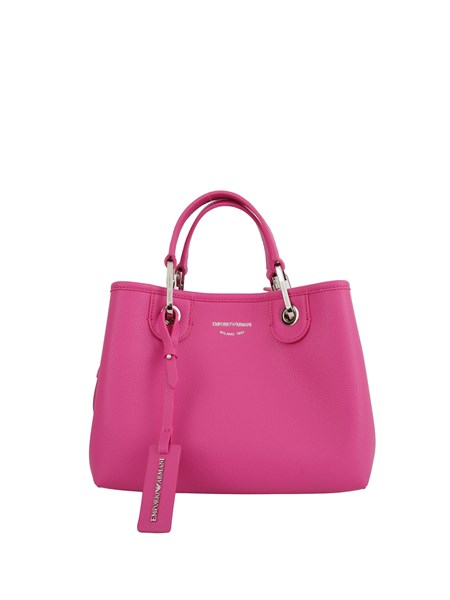 shopper piccola emporio armani in ecopelle martellata rosa ew000361af12036