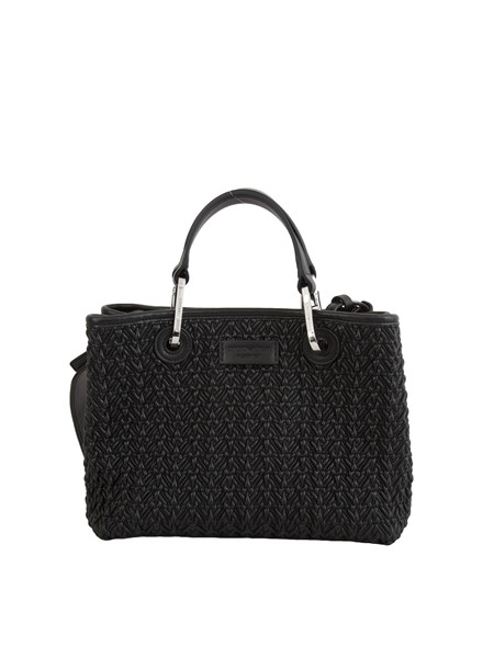 shopper piccola emporio armani in ecopelle trapuntata nera ew000361af18941