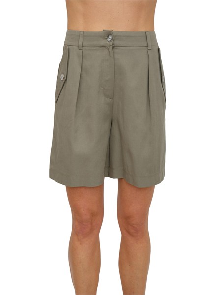 shorts ettore nenette in misto cotone verde 41bb ettore