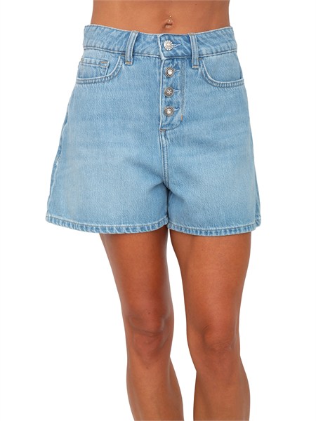 shorts liu jo in denim chiaro ua6169ds079
