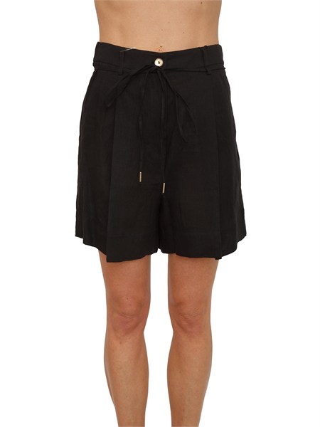 shorts zannata marella in lino nero mlszannata