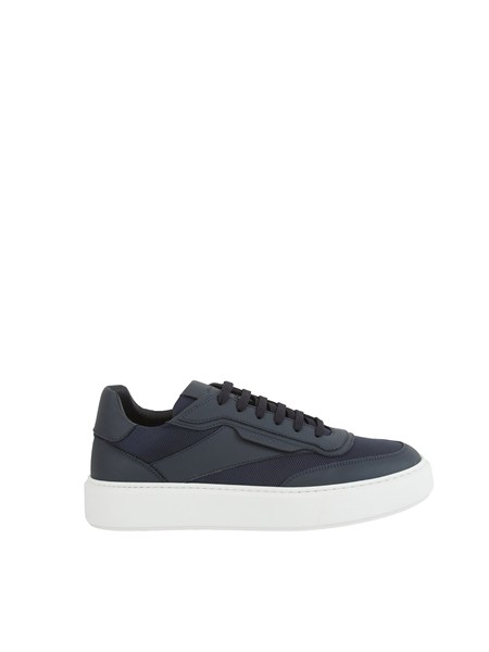 sneaker antony morato in pelle e nylon blu mmfw01906le500019
