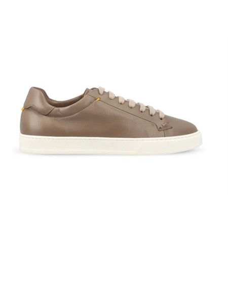 sneaker doucals uomo in nappa di ovino taupe du3552spenuf281em05