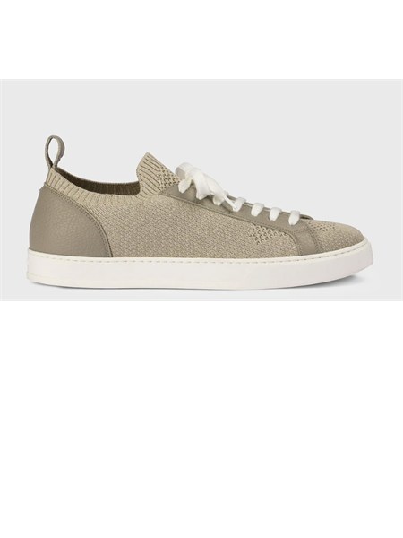 sneaker doucals uomo in tessuto e pelle taupe du3381spenpz830em05
