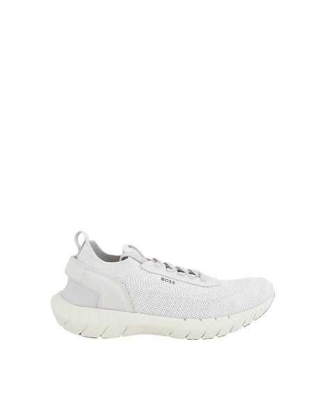 sneakers bianche boss uomo con tomaia in maglia boss motion slon kns50563857