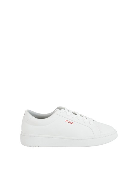 sneakers bianche hugo uomo in pelle con logo neston tenn pu50563566