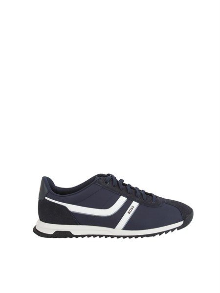 sneakers boss uomo in pelle blu zayn lowp nymi50562818