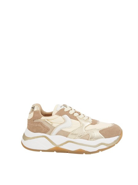 sneakers donna voile blanche in suede e tessuto sintetico beige club1192019018 02