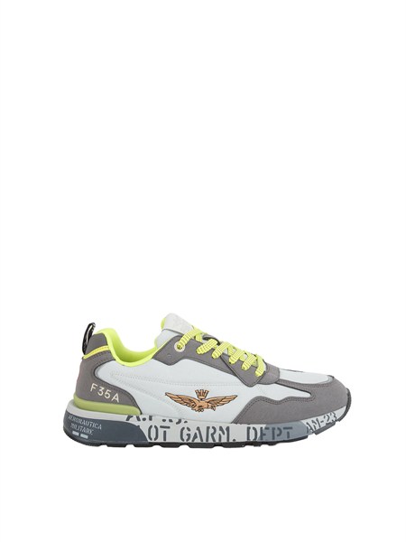sneakers grigie aeronautica militare in ripstop e suede 261sc0276uct04327