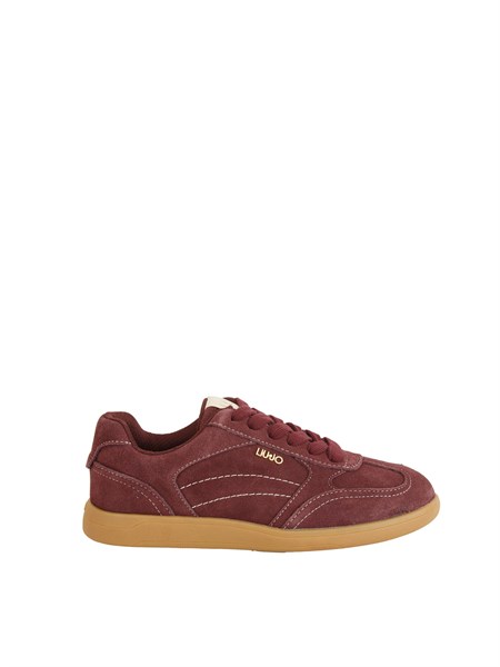 sneakers liu jo donna in suede bordeaux bf5069px002