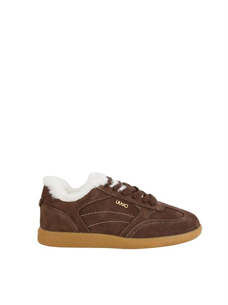 sneakers liu jo donna in suede marrone bf5069px770