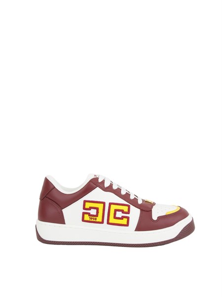 sneakers pelle donna elisabetta franchi bordeaux sa40g46e2