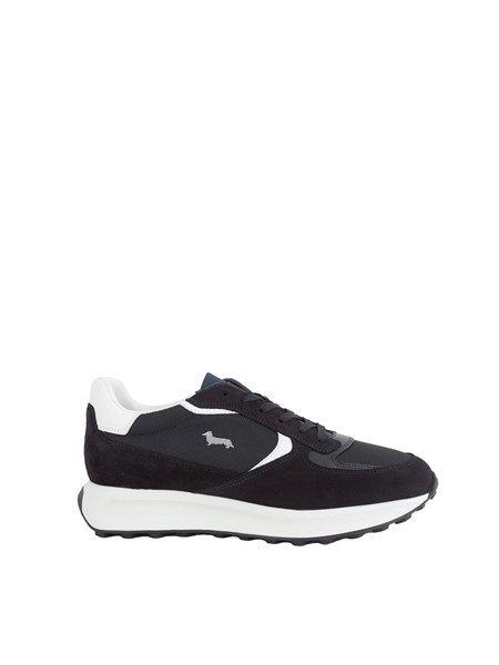 sneakers pelle uomo harmont and blaine blu efm2510716160