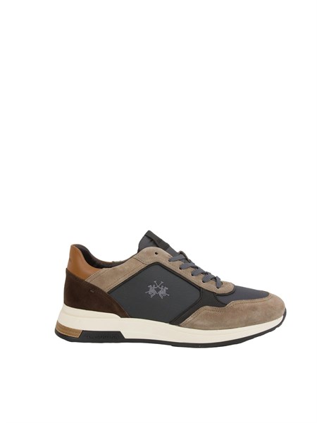 sneakers pelle uomo la martina beige lfm2420614050