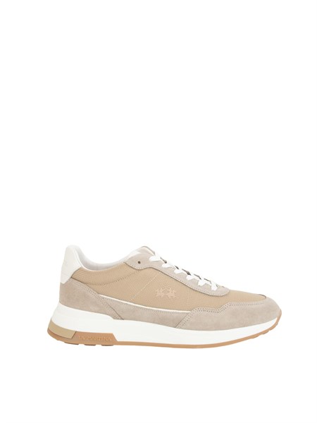 sneakers pelle uomo la martina beige lfm2510314090