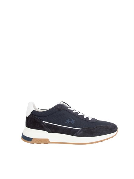 sneakers pelle uomo la martina blu lfm2510314080
