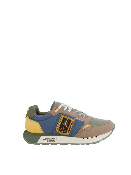 sneakers verdi aeronautica militare in mesh e suede 261sc0292uct03331