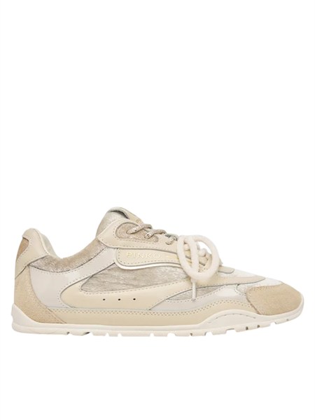 sneakers yulia pinko pelle avorio inserti velluto yulia01ss0185p153