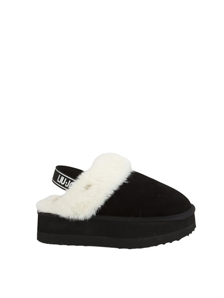 stivaletti sabot liu jo donna jane 10 in suede nero sf5107p0306