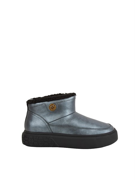 stivali yoko 22 pinko in pelle scamosciata nera yoko22ss0105p112