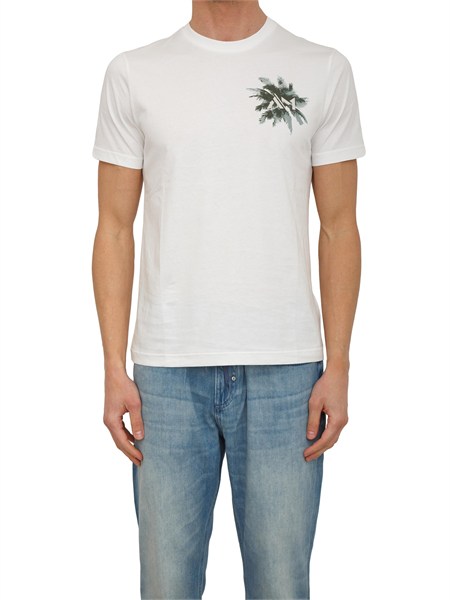 t shirt antony morato in cotone bianco con logo mmks02632fa100144