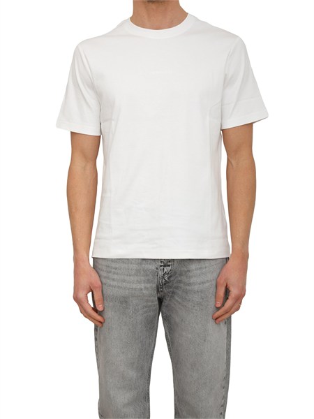 t shirt antony morato in cotone bianco logo ton sur ton mmks02657fa100245