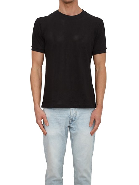 t shirt antony morato in cotone nera mmks02675fa150216