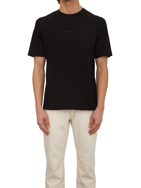 t shirt antony morato in cotone slub nera mmks02655fa100139