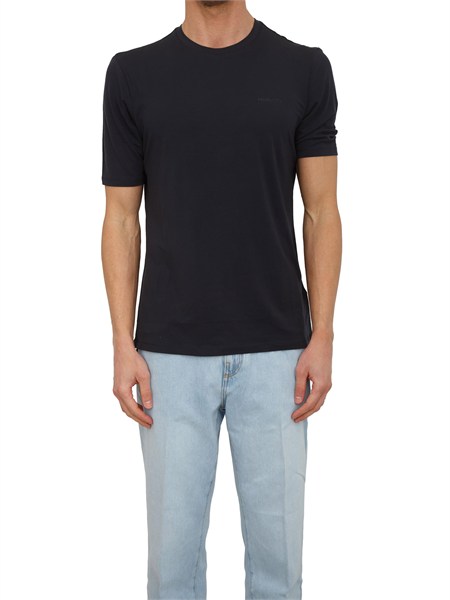 maglia tagliata manica corta blu 142491