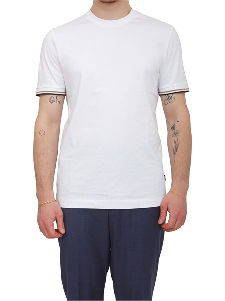 t shirt bianca thomson4 boss uomo in cotone thompson450501097