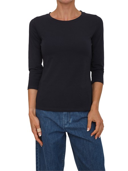 t shirt blu mmlobliqua max mara mm in cotone mmlobliqua