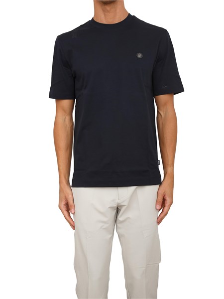 t shirt boss uomo in cotone blu c taut150520298