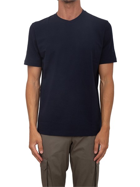t shirt corneliani in cotone blu 27g5862725028